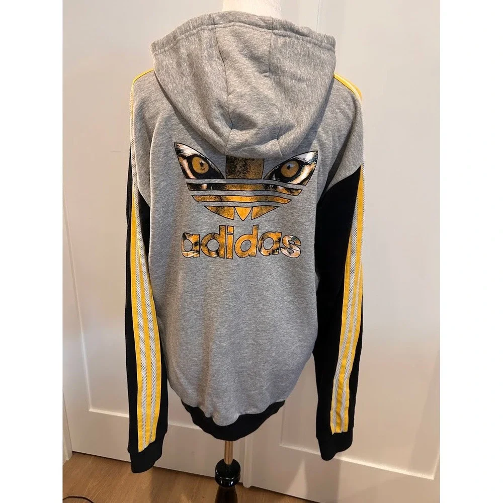 Adidas‎ Rita Ora Banned From Normal Hoodie Black Grey Red Tiger Trefoil XL